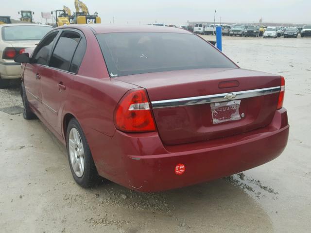 1G1ZT51F86F169292 - 2006 CHEVROLET MALIBU LT RED photo 3