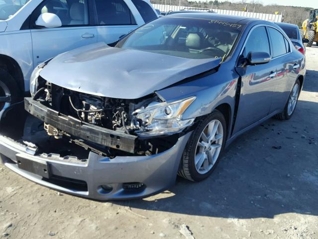 1N4AA5AP5BC804666 - 2011 NISSAN MAXIMA S BLUE photo 2