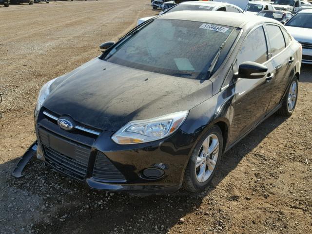 1FADP3F22EL264503 - 2014 FORD FOCUS SE BLACK photo 2