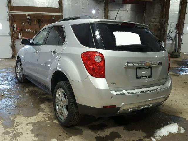 2GNFLHEK2F6115734 - 2015 CHEVROLET EQUINOX LT SILVER photo 3