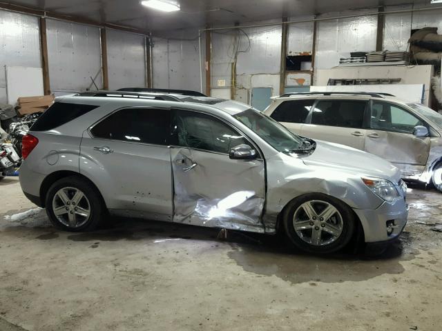 2GNFLHEK2F6115734 - 2015 CHEVROLET EQUINOX LT SILVER photo 9