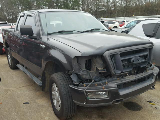 1FTRX14W95FA02373 - 2005 FORD F150 BLACK photo 1