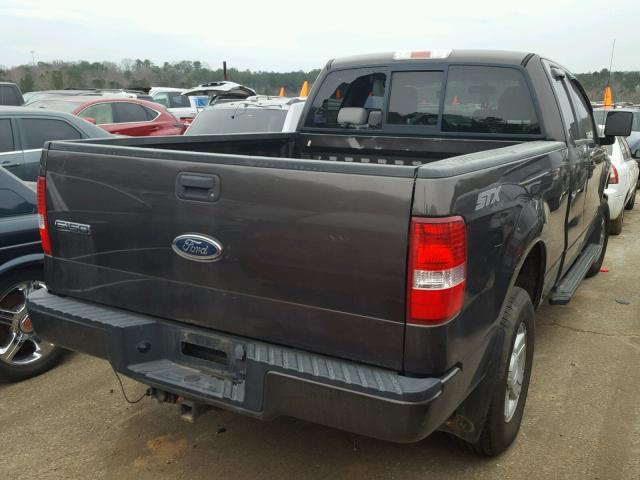 1FTRX14W95FA02373 - 2005 FORD F150 BLACK photo 4