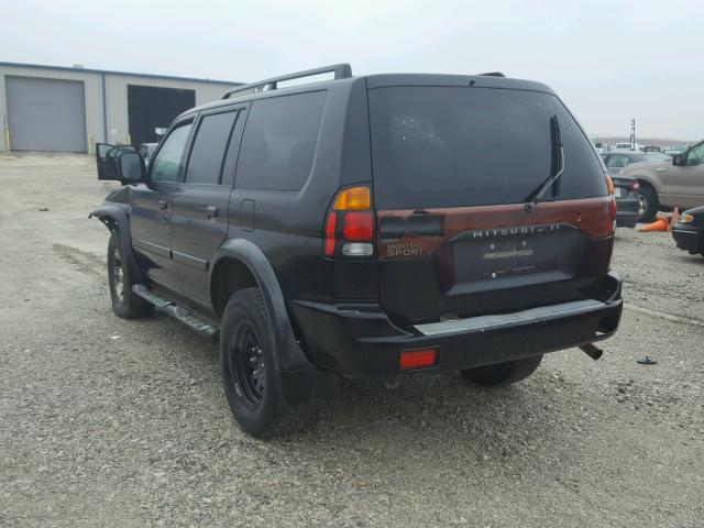 JA4LS21H82J059828 - 2002 MITSUBISHI MONTERO SP BLACK photo 3