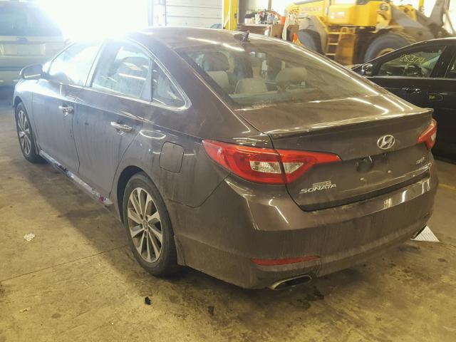 5NPE34AF9FH178234 - 2015 HYUNDAI SONATA SPO BLACK photo 3