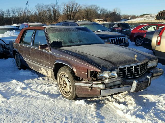 1G6CD53B3P4276898 - 1993 CADILLAC DEVILLE BURGUNDY photo 1