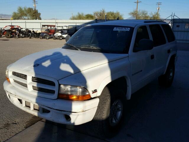 1B4HS28Y4WF129462 - 1998 DODGE DURANGO WHITE photo 2