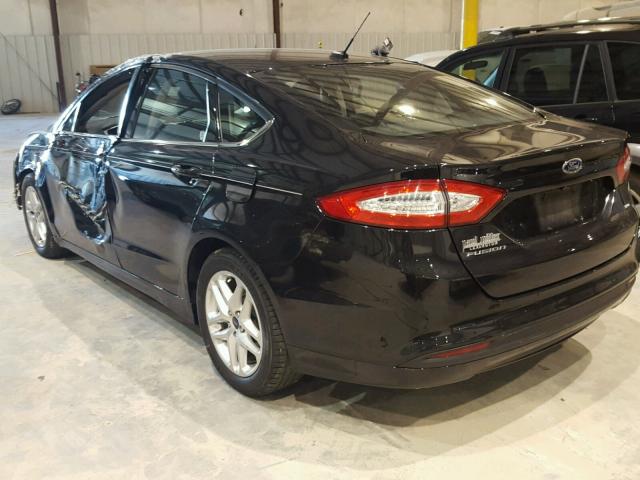 1FA6P0H72F5120486 - 2015 FORD FUSION SE BLACK photo 3