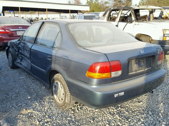 1HGEJ6525TL025366 - 1996 HONDA CIVIC DX TEAL photo 3