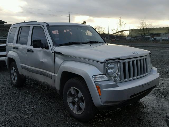 1J8GN28K58W157963 - 2008 JEEP LIBERTY SP GRAY photo 1