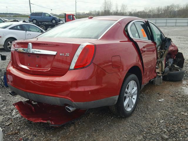 1LNHM93R79G604585 - 2009 LINCOLN MKS RED photo 4