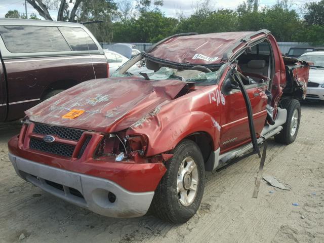 1FMZU67E92UC88690 - 2002 FORD EXPLORER S RED photo 2