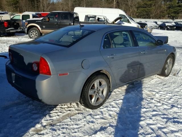 1G1ZH57B88F177708 - 2008 CHEVROLET MALIBU 1LT SILVER photo 4