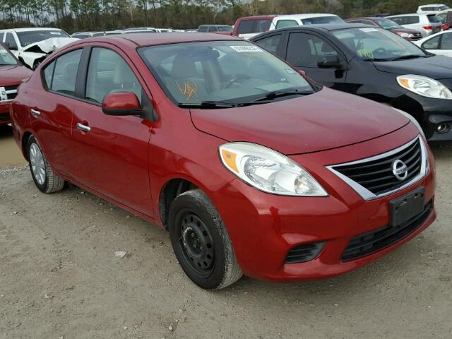 3N1CN7AP4DL886709 - 2013 NISSAN VERSA S RED photo 1