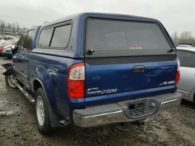 5TBDT44116S529457 - 2006 TOYOTA TUNDRA DOU BLUE photo 3