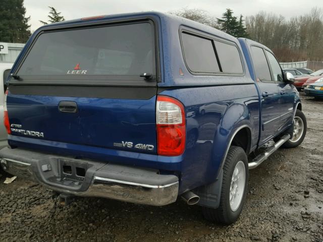 5TBDT44116S529457 - 2006 TOYOTA TUNDRA DOU BLUE photo 4