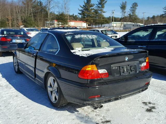 WBABN53421JU35861 - 2001 BMW 330 CI BLACK photo 3