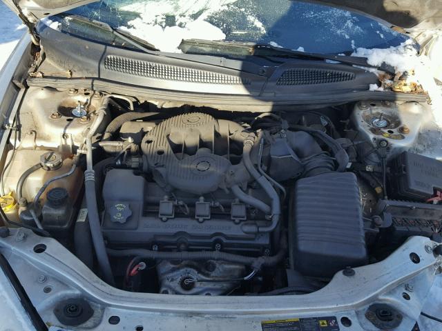 1C3EL75R04N315553 - 2004 CHRYSLER SEBRING GT SILVER photo 7