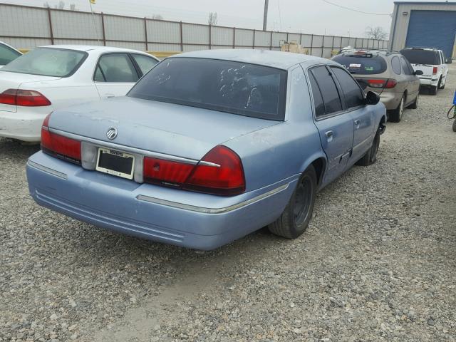 2MEFM74W5WX676099 - 1998 MERCURY GRAND MARQ BLUE photo 4