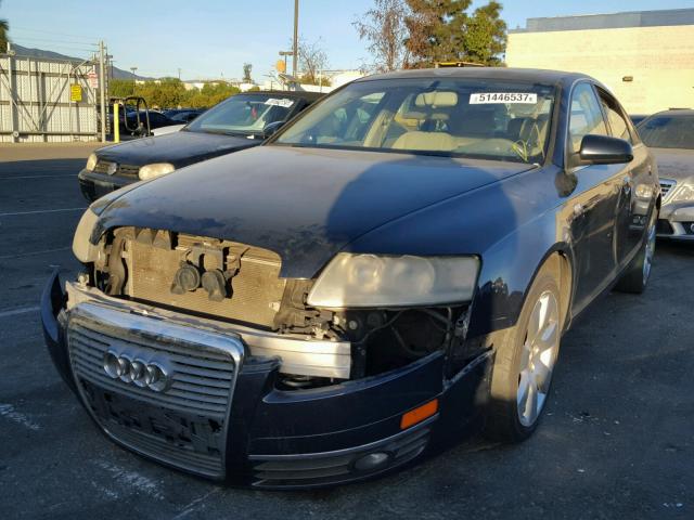 WAUAH74F16N173412 - 2006 AUDI A6 3.2 BLUE photo 2