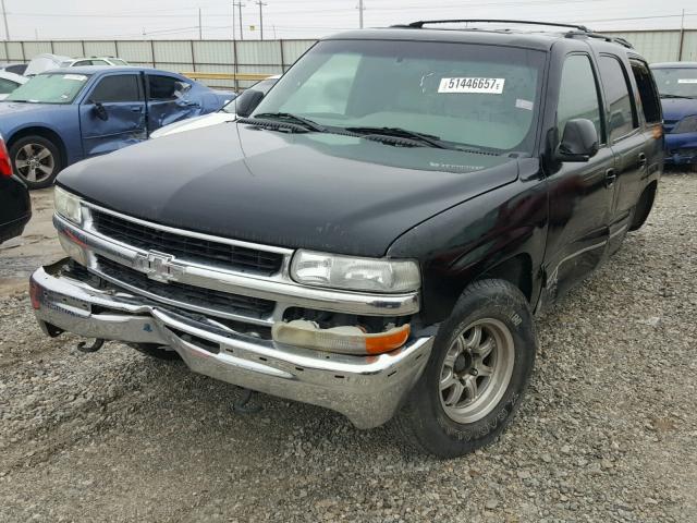 1GNEK13T71J172640 - 2001 CHEVROLET TAHOE K150 BLACK photo 2