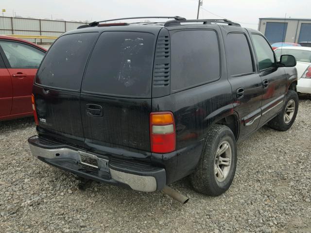 1GNEK13T71J172640 - 2001 CHEVROLET TAHOE K150 BLACK photo 4