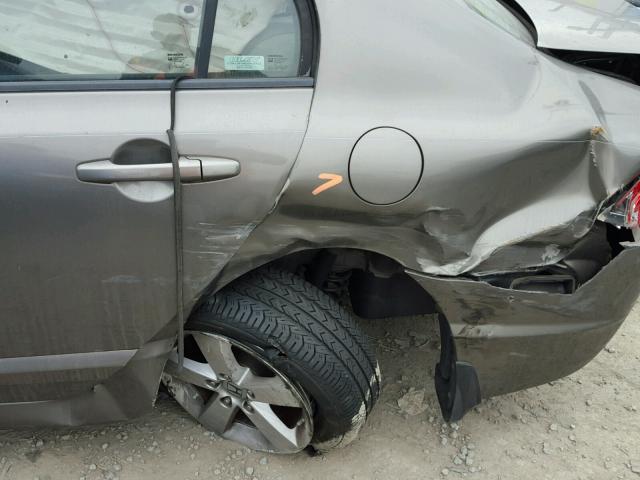 1HGFA16888L097549 - 2008 HONDA CIVIC EX Boz foto 9