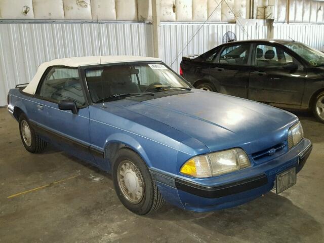 1FABP44A6KF256583 - 1989 FORD MUSTANG LX BLUE photo 1