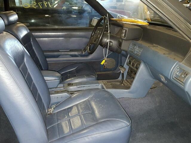 1FABP44A6KF256583 - 1989 FORD MUSTANG LX BLUE photo 5