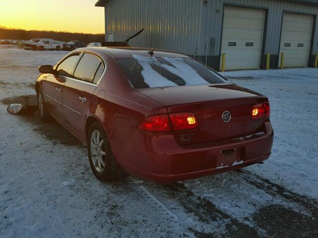 1G4HD57208U133742 - 2008 BUICK LUCERNE CX RED photo 3