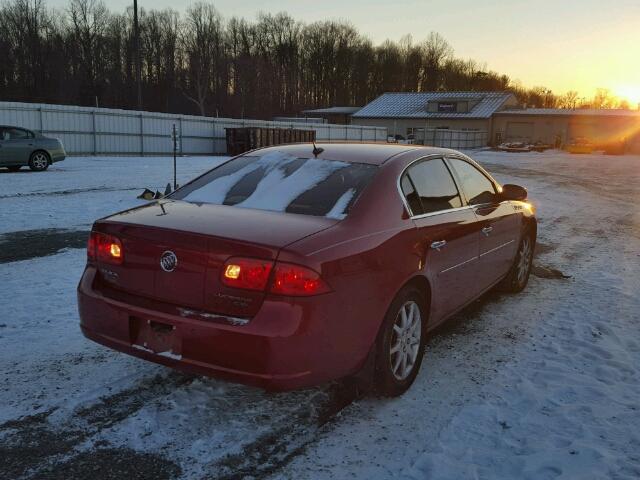 1G4HD57208U133742 - 2008 BUICK LUCERNE CX RED photo 4