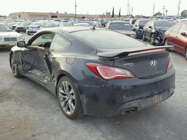 KMHHU6KJ8DU082781 - 2013 HYUNDAI GENESIS CO BLACK photo 3