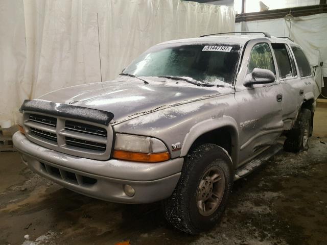 1B4HS28N6YF181894 - 2000 DODGE DURANGO SILVER photo 2