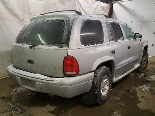 1B4HS28N6YF181894 - 2000 DODGE DURANGO SILVER photo 4