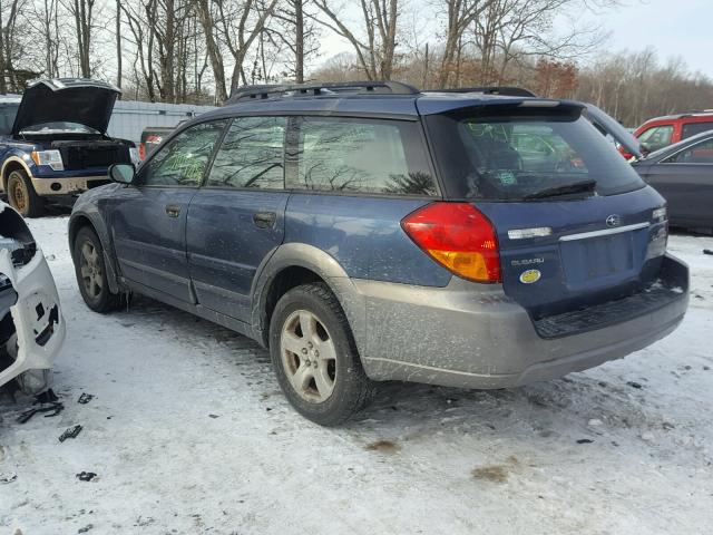 4S4BP61C857393725 - 2005 SUBARU LEGACY OUT BLUE photo 3