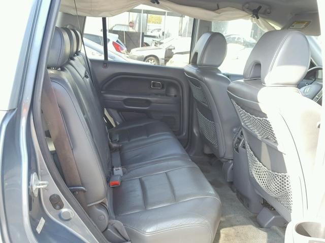 2HKYF18586H548959 - 2006 HONDA PILOT EX BLUE photo 6