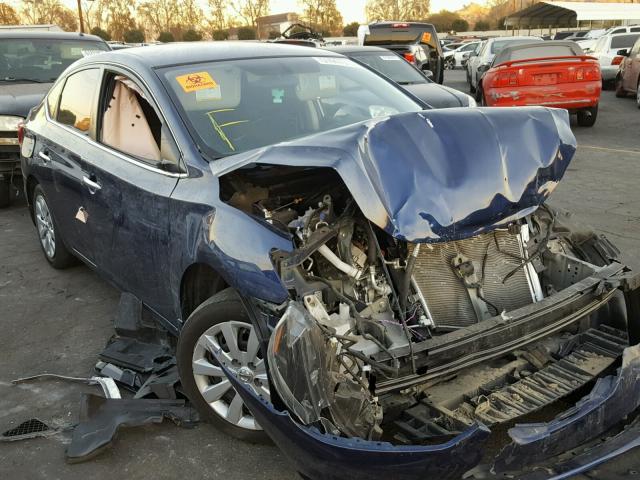 3N1AB7AP6GY283154 - 2016 NISSAN SENTRA S BLUE photo 1