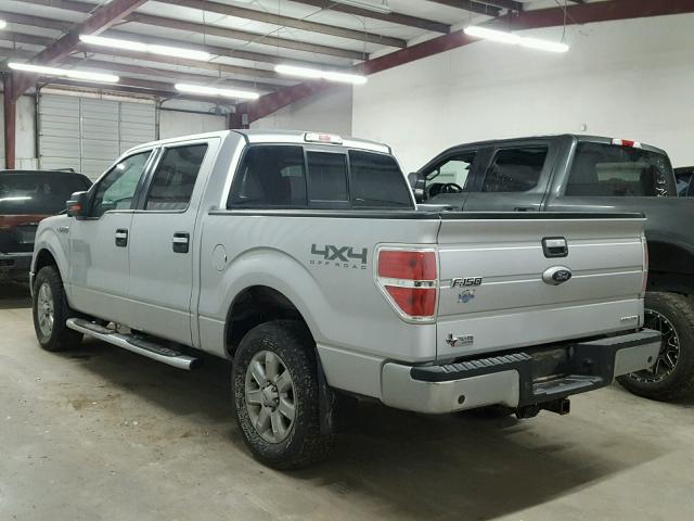 1FTFW1EF2EKD09749 - 2014 FORD F150 SUPER SILVER photo 3