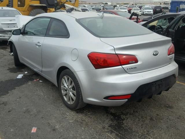 KNAFX6A82F5275813 - 2015 KIA FORTE EX SILVER photo 3