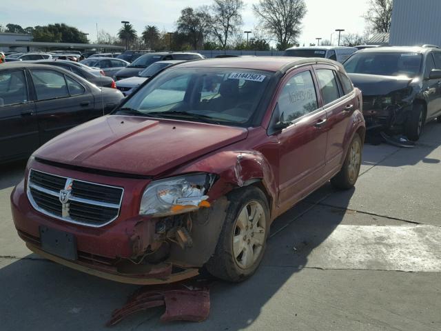 1B3HB48B87D552862 - 2007 DODGE CALIBER SX RED photo 2