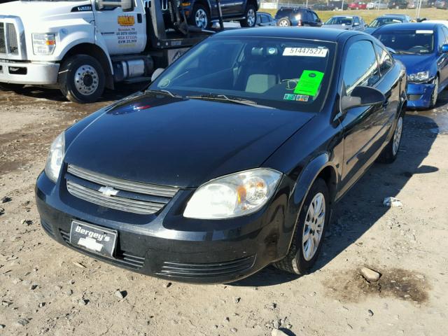 1G1AD1F52A7197823 - 2010 CHEVROLET COBALT 1LT BLACK photo 2