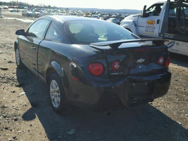 1G1AD1F52A7197823 - 2010 CHEVROLET COBALT 1LT BLACK photo 3