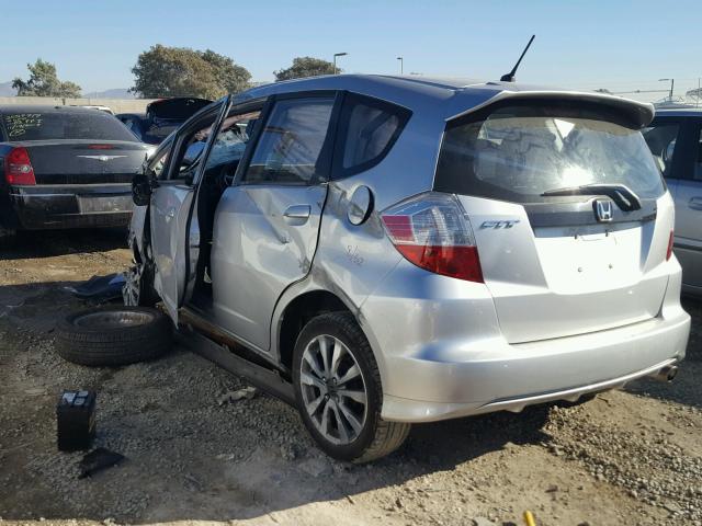 JHMGE8H55CC005890 - 2012 HONDA FIT SPORT SILVER photo 3