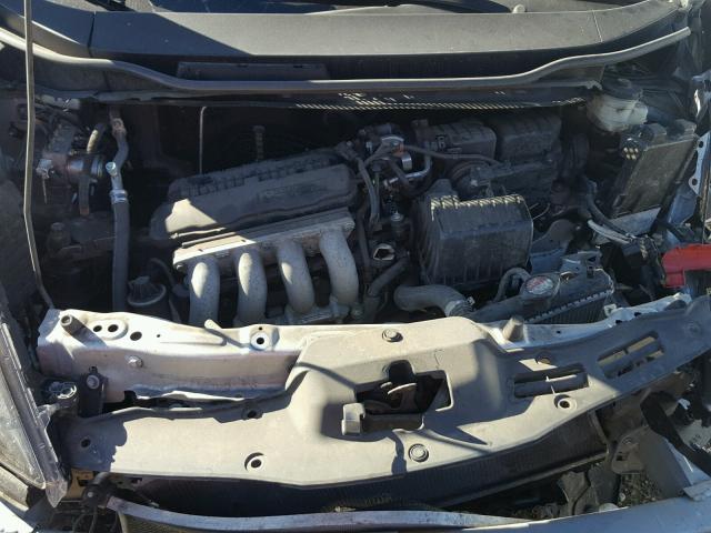 JHMGE8H55CC005890 - 2012 HONDA FIT SPORT SILVER photo 7