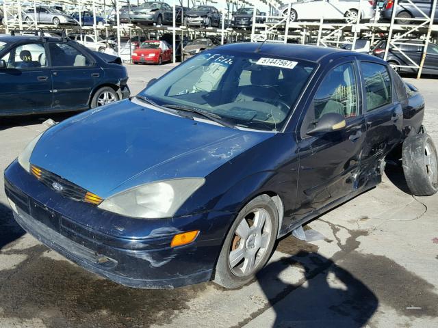 1FAFP38313W195815 - 2003 FORD FOCUS ZTS BLUE photo 2