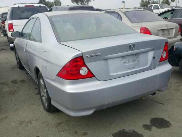 1HGEM21934L017268 - 2004 HONDA CIVIC EX SILVER photo 3