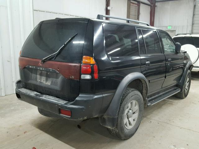 JA4LS31HX1P055149 - 2001 MITSUBISHI MONTERO SP BLACK photo 4