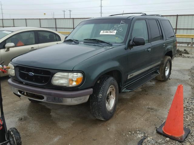 1FMZU32E1WZB45716 - 1998 FORD EXPLORER GREEN photo 2