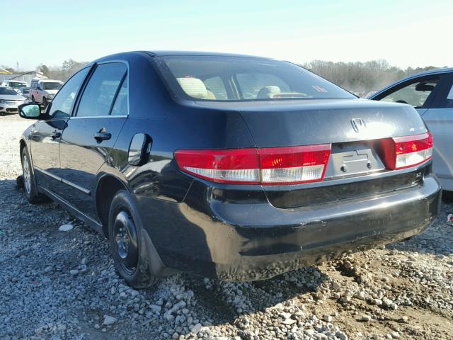 1HGCM56344A039241 - 2004 HONDA ACCORD LX BLACK photo 3