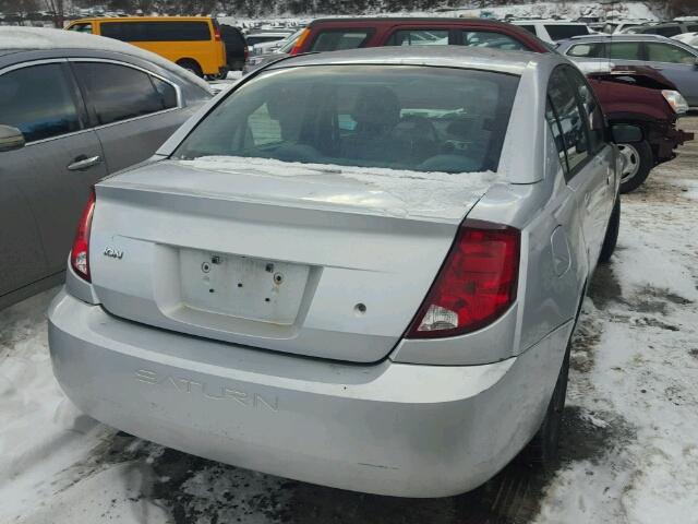 1G8AJ52F34Z112674 - 2004 SATURN ION LEVEL SILVER photo 4